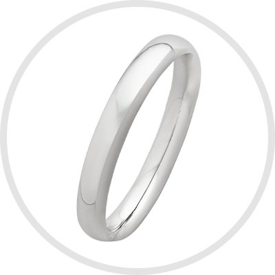 Revere Sterling Silver Wedding Band - J.