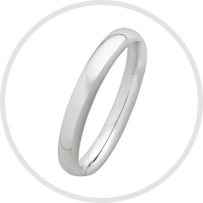 Revere Sterling Silver Wedding Band - J.