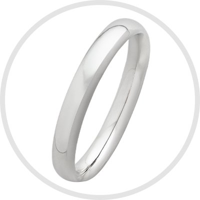 Revere Sterling Silver Wedding Band - J.