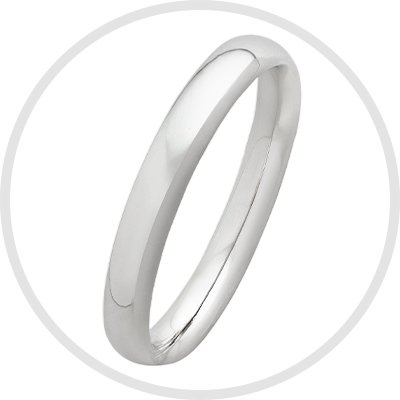Revere Sterling Silver Wedding Band - J.