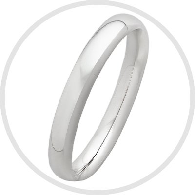 Revere Sterling Silver Wedding Band - J.