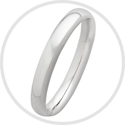 Revere Sterling Silver Wedding Band - J.
