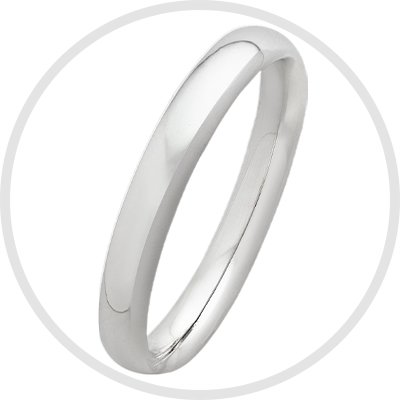 Revere Sterling Silver Wedding Band - J.