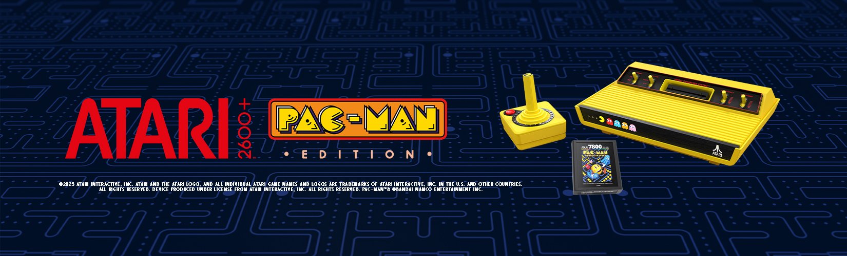 ATARI 2600+ Console & Joystick Retro Bundle - PAC-MAN Edition.