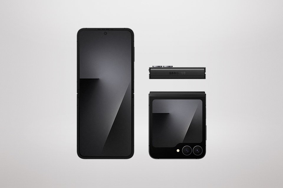 SIM Free Samsung Galaxy Z Flip7 FE 5G 256GB AI Phone - Black.