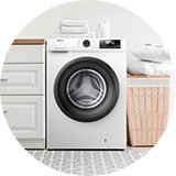 A rated energy-efficient laundry machines.
