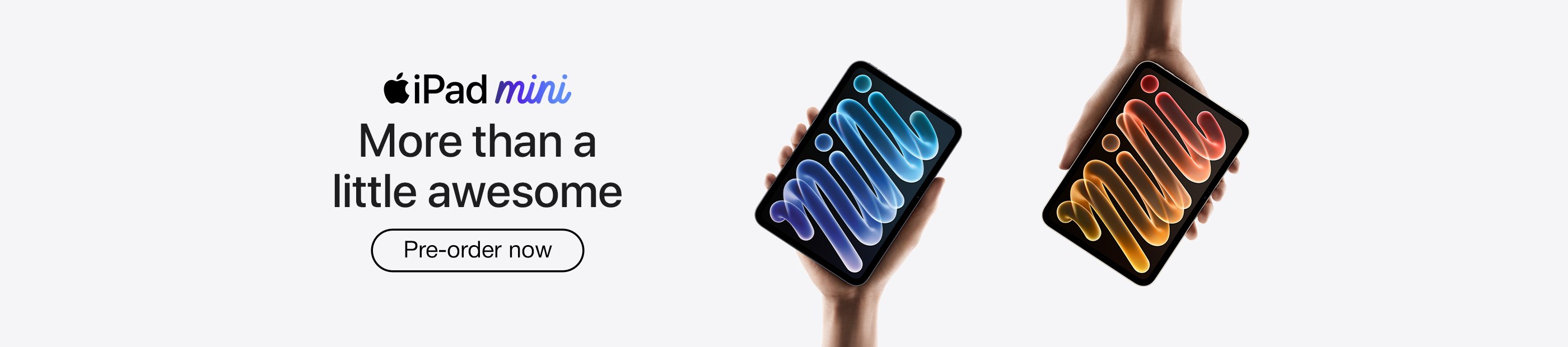 iPad mini. More than a little awesome. Pre-order now.