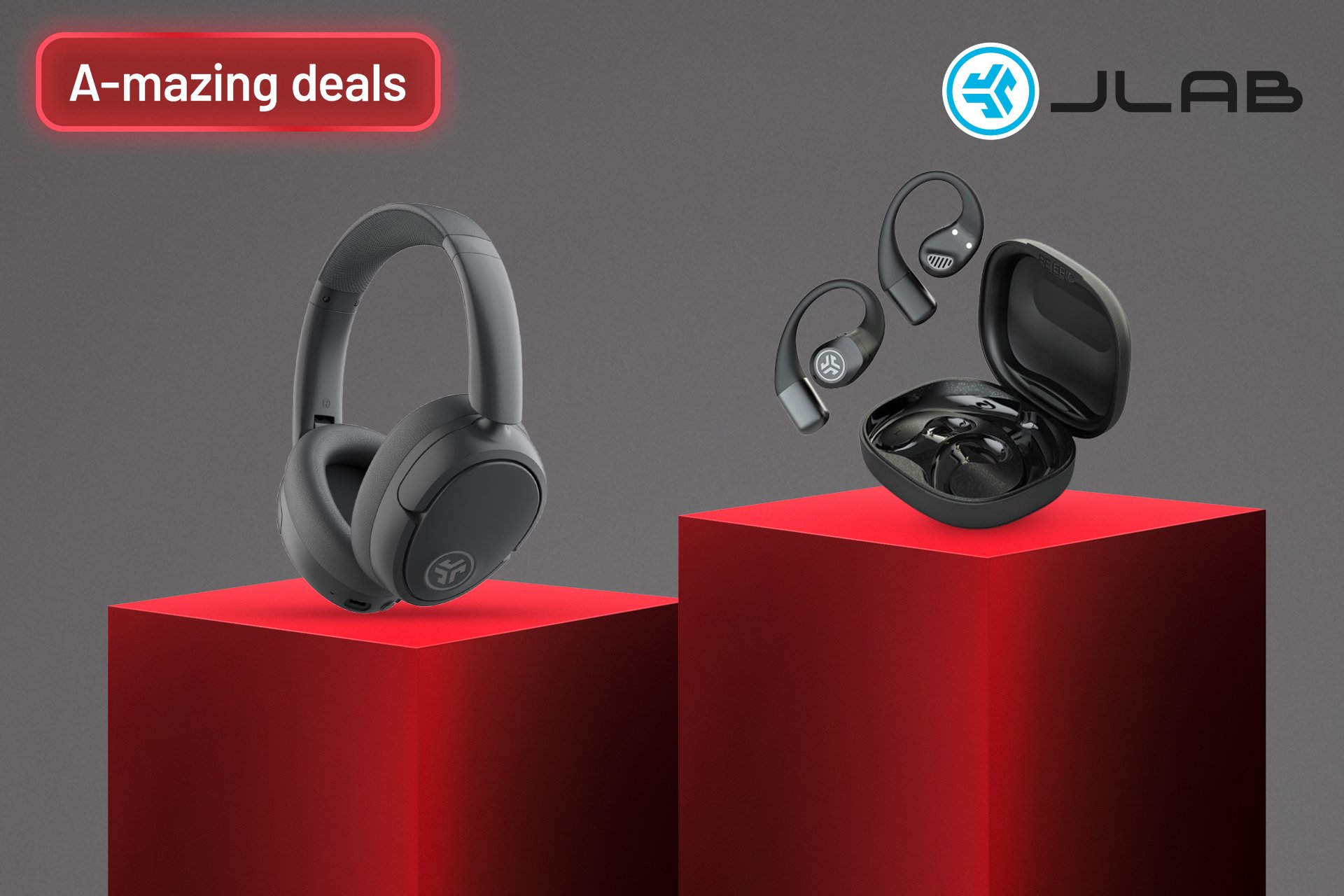 A-mazing deals. Save up to 50% on selected Jlab headphones and speakers.