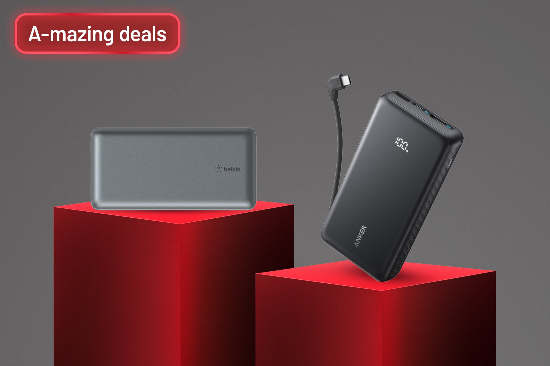A-mazing deals. Save up to 50% on selected power banks.