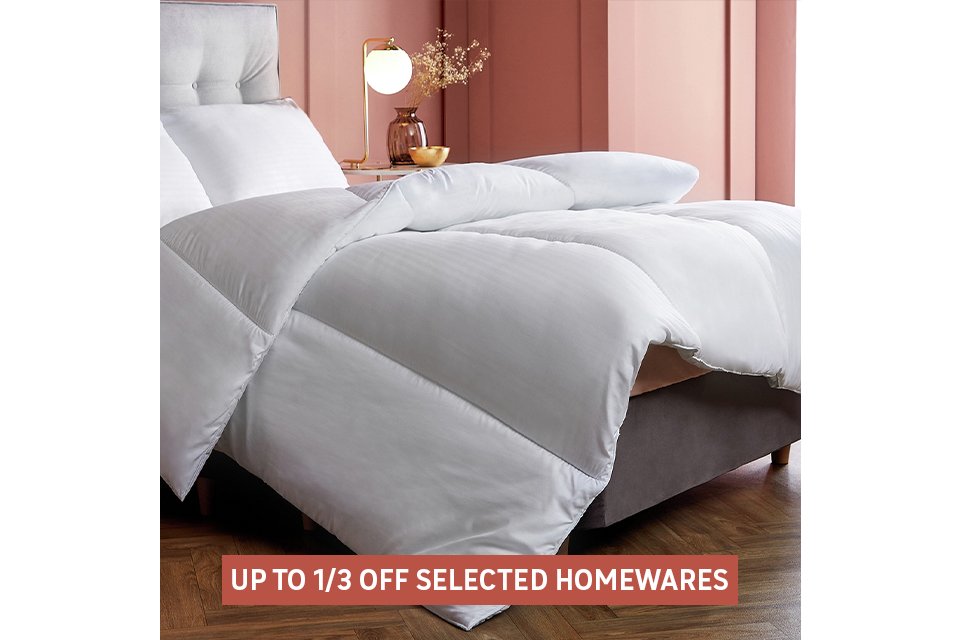 Save up to 1/3 on selected homewares. Shop the offer.