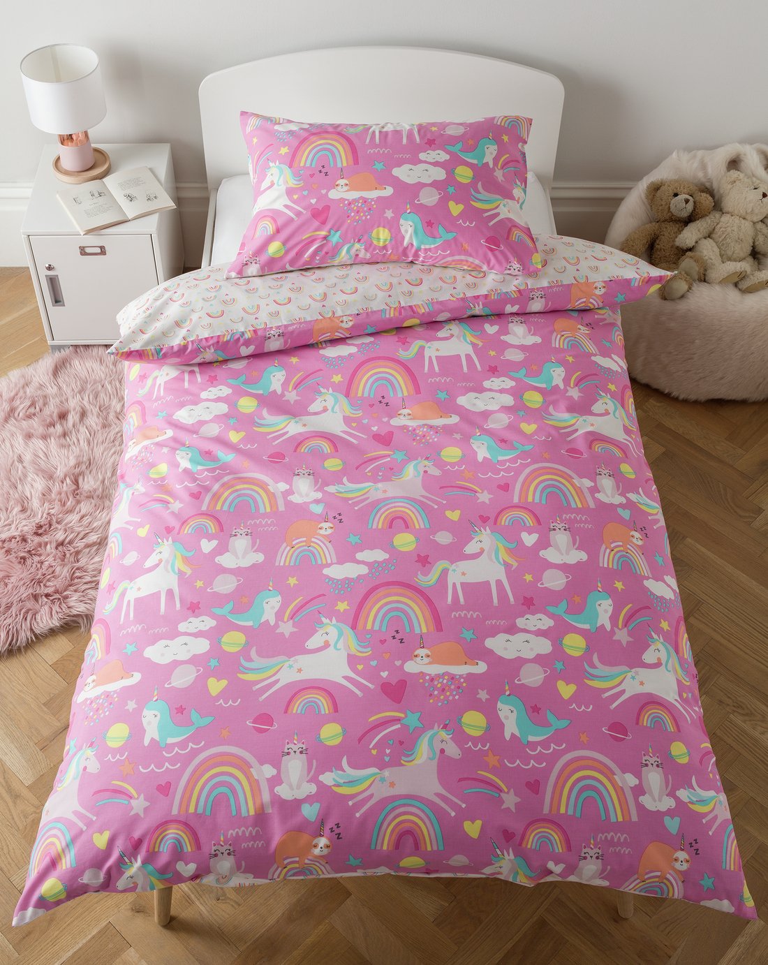 single unicorn bedding