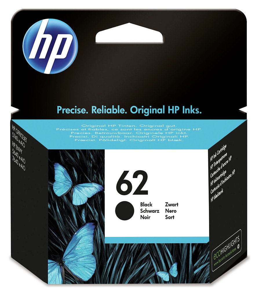 HP 62 Black Original Ink Cartridge & Instant Ink Compatible