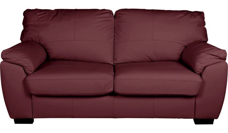 Argos milano leather deals sofa