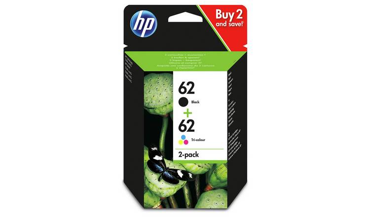 Buy HP 62 Original Ink Cartridges - Black & Colour, Printer ink