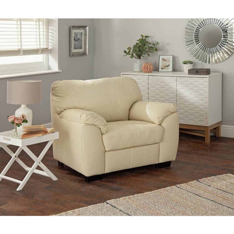 Argos Home Milano Leather Armchair - Black 0