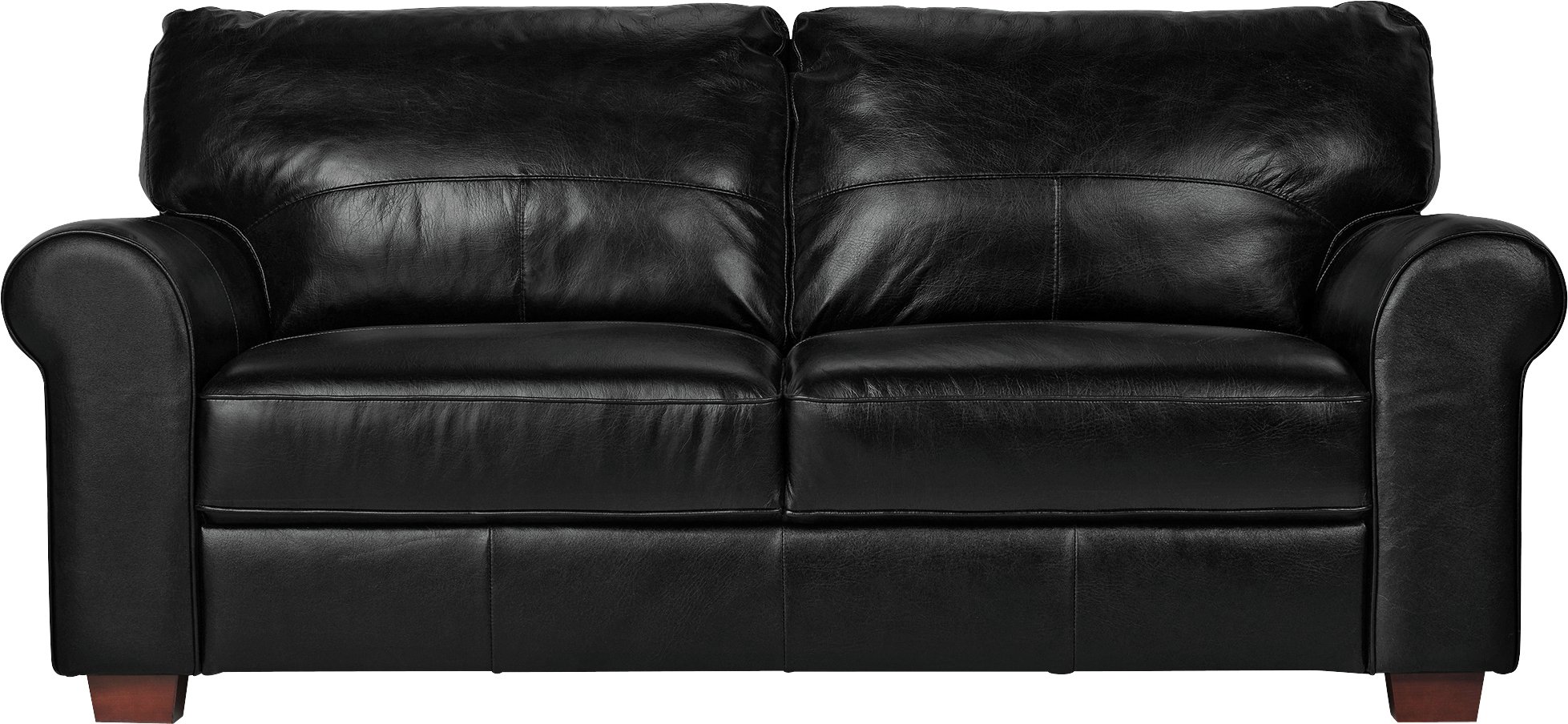 Argos Home Salisbury 3 Seater Leather Sofa Black (3568604) Argos