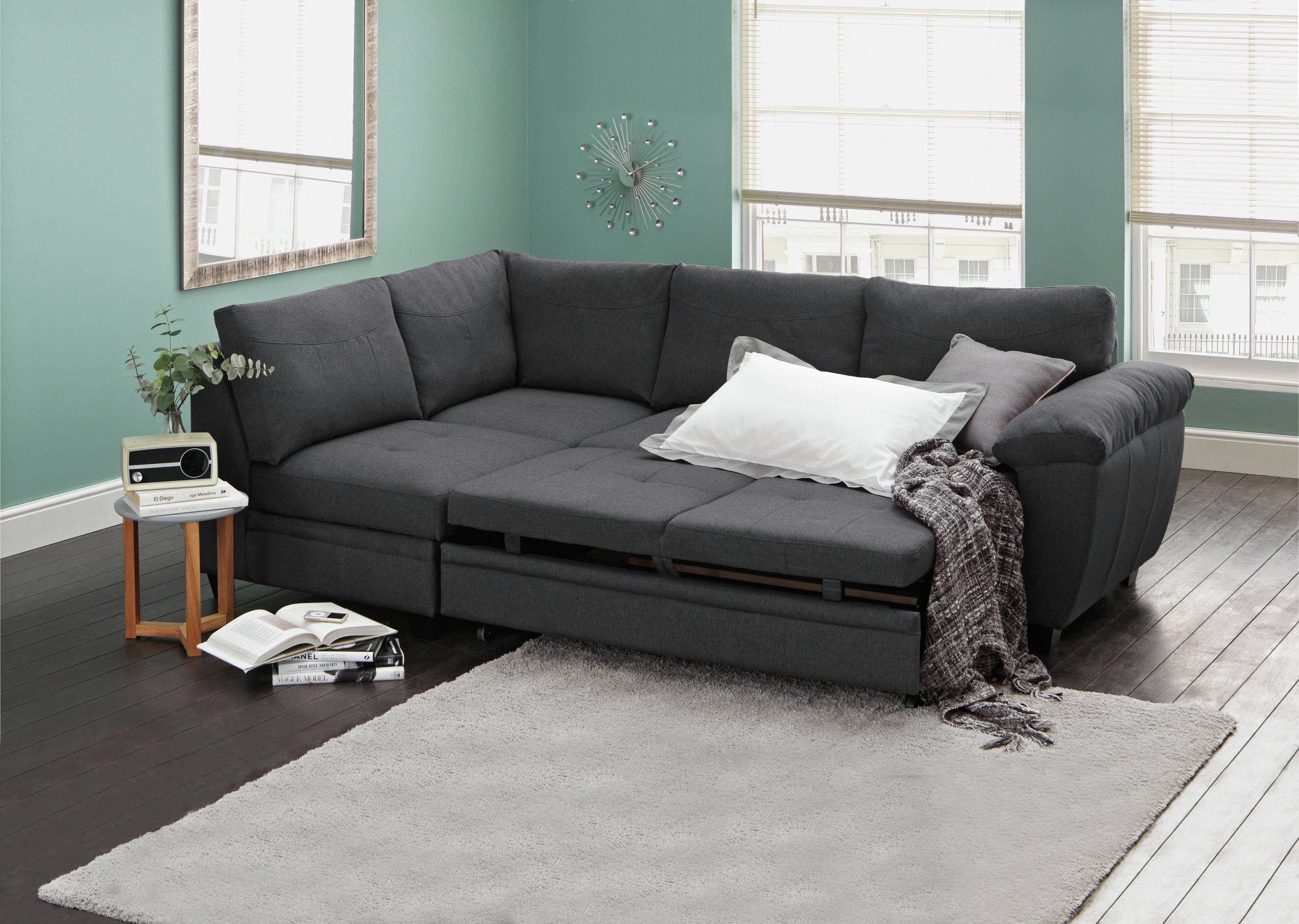 Argos Home Fernando Left Corner Fabric Sofa Bed Reviews Updated