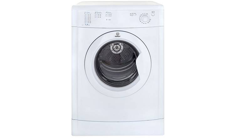Indesit Eco-Time IDV75W 7KG Vented Tumble Dryer - White