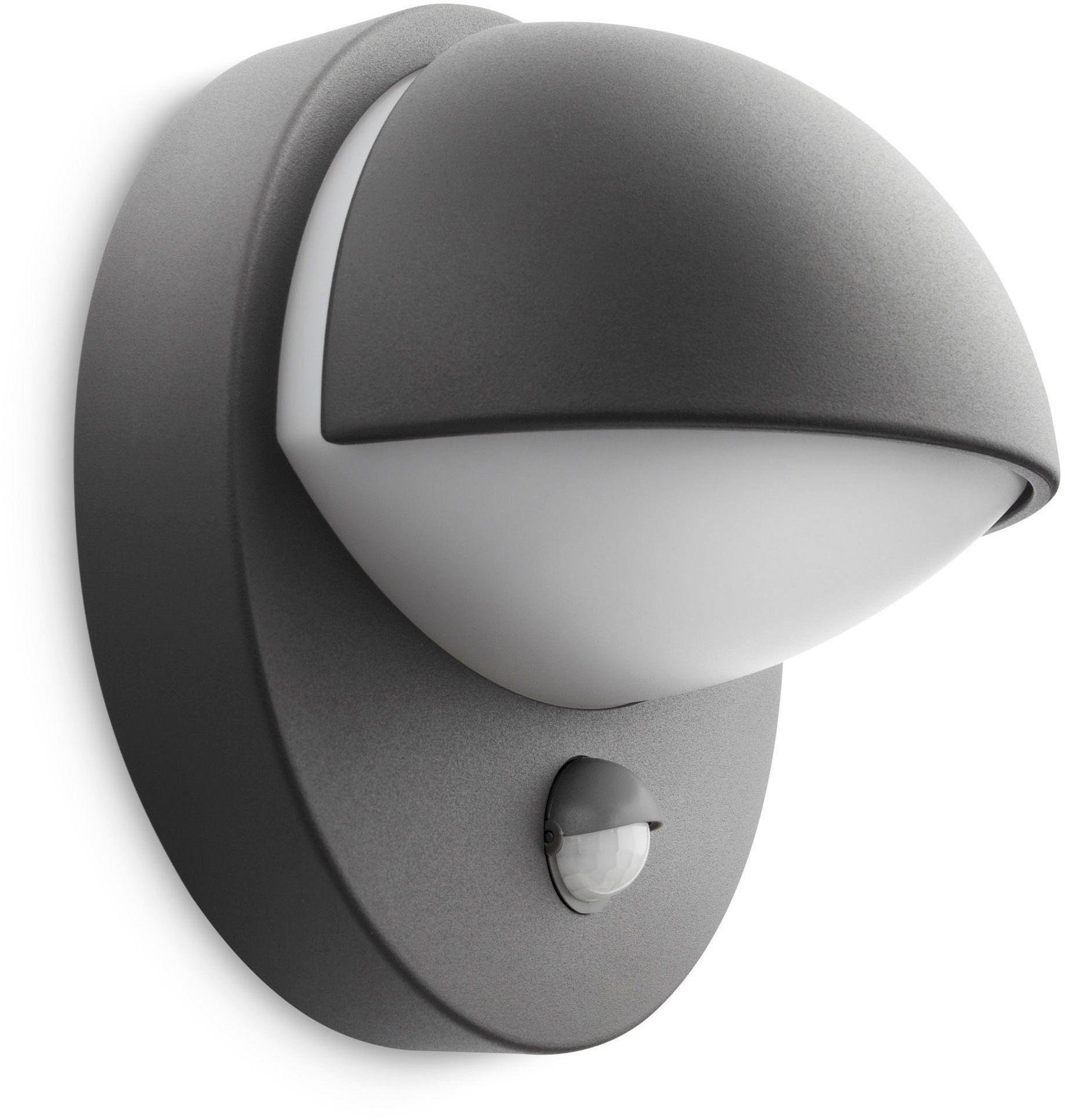 Philips myGarden June PIR Wall Light - Anthracite