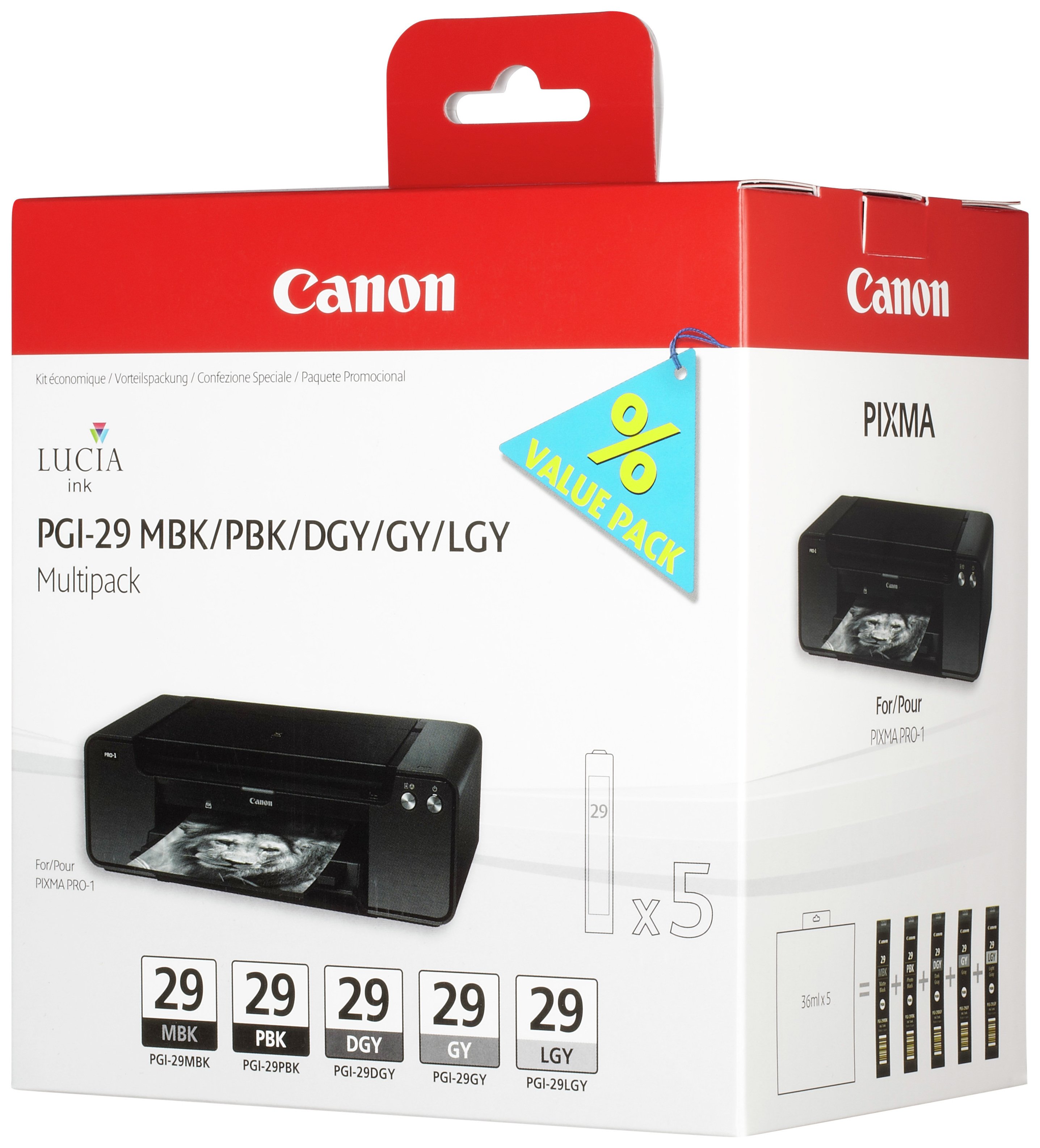Canon PGI-29 Ink Cartridge Multipack
