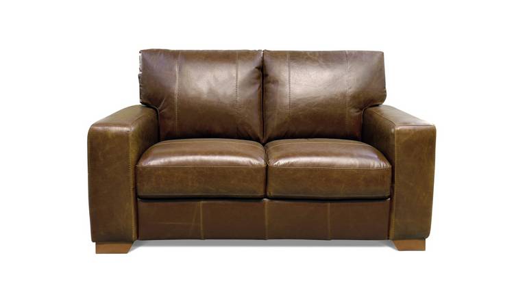 Argos tan best sale leather chair