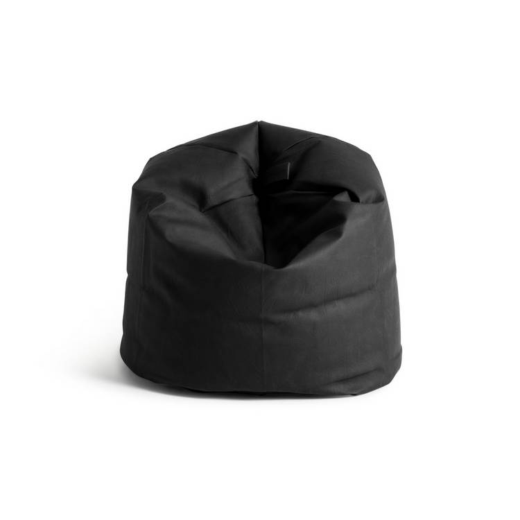 Kaikoo Faux Leather Bean Bag - Black 0
