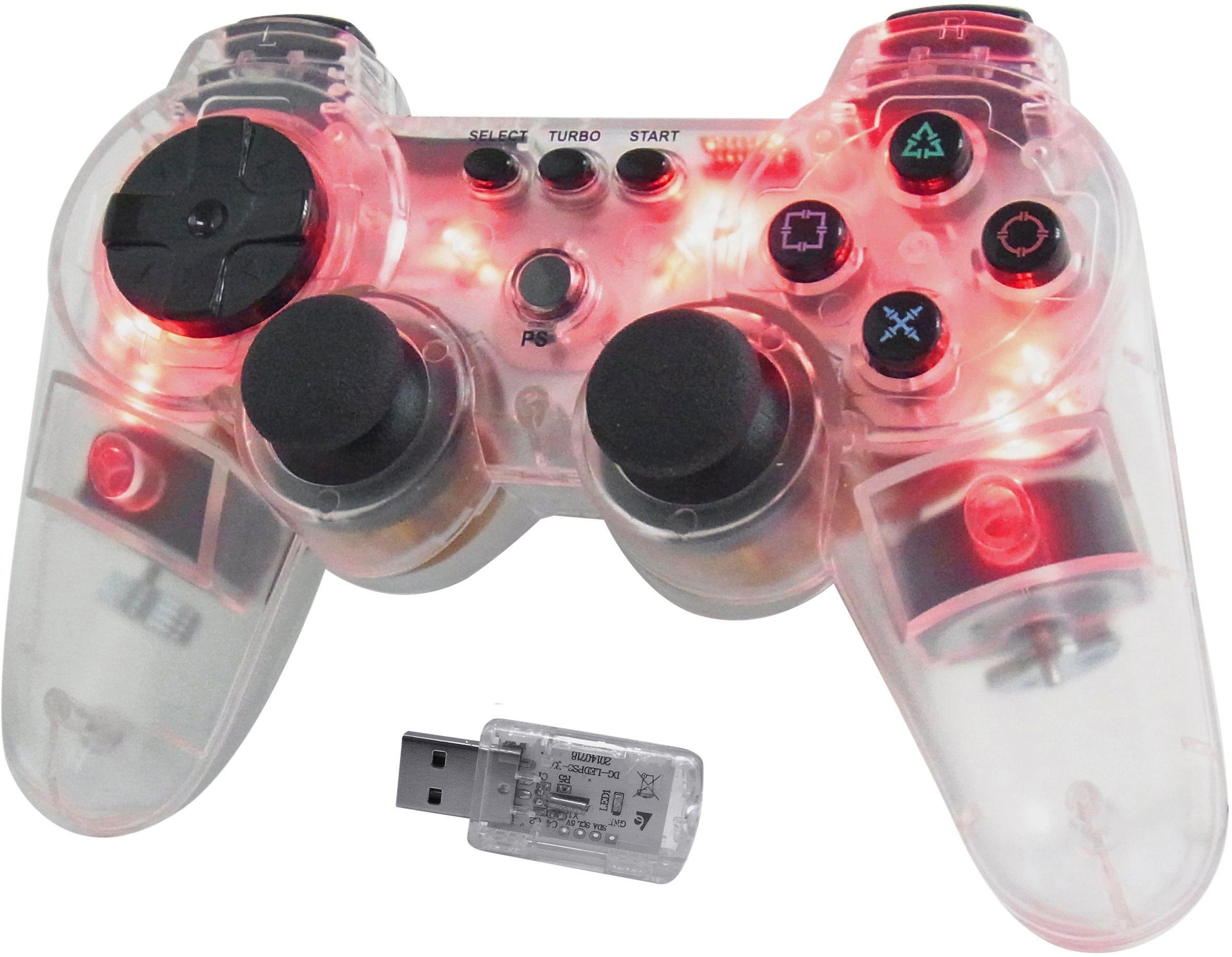 Wireless Controller for PS3 - Glowing Red