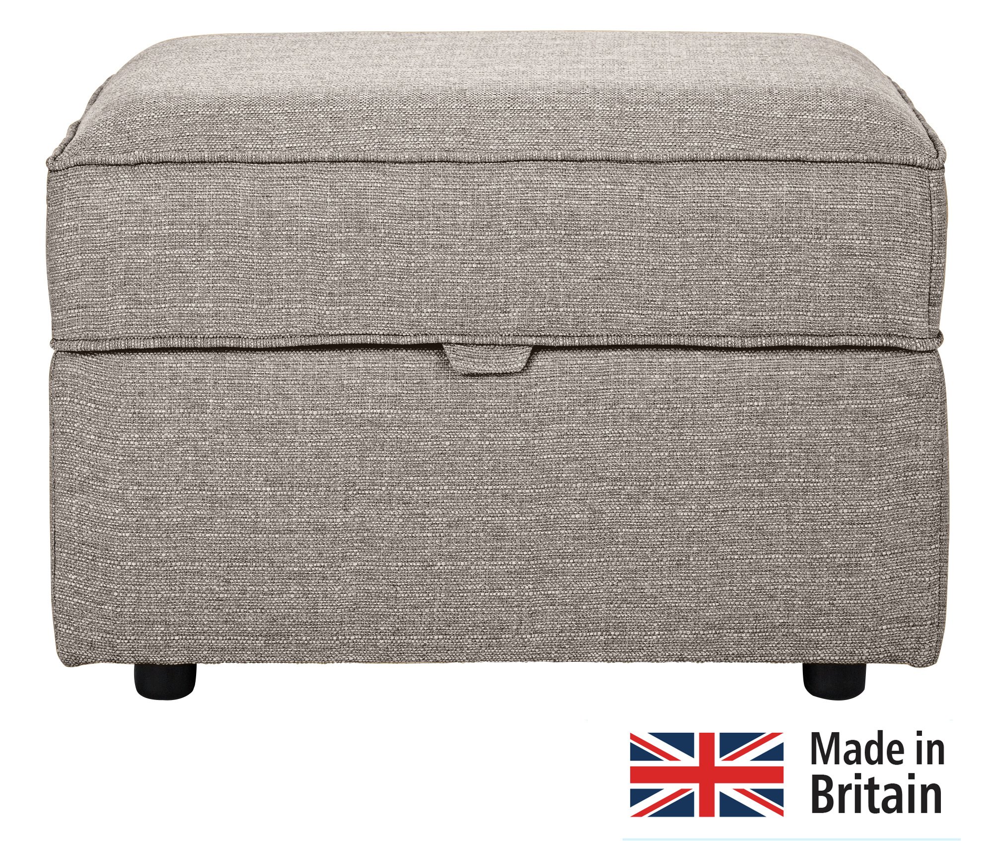 Argos Home Clara Fabric Storage Footstool - Mink