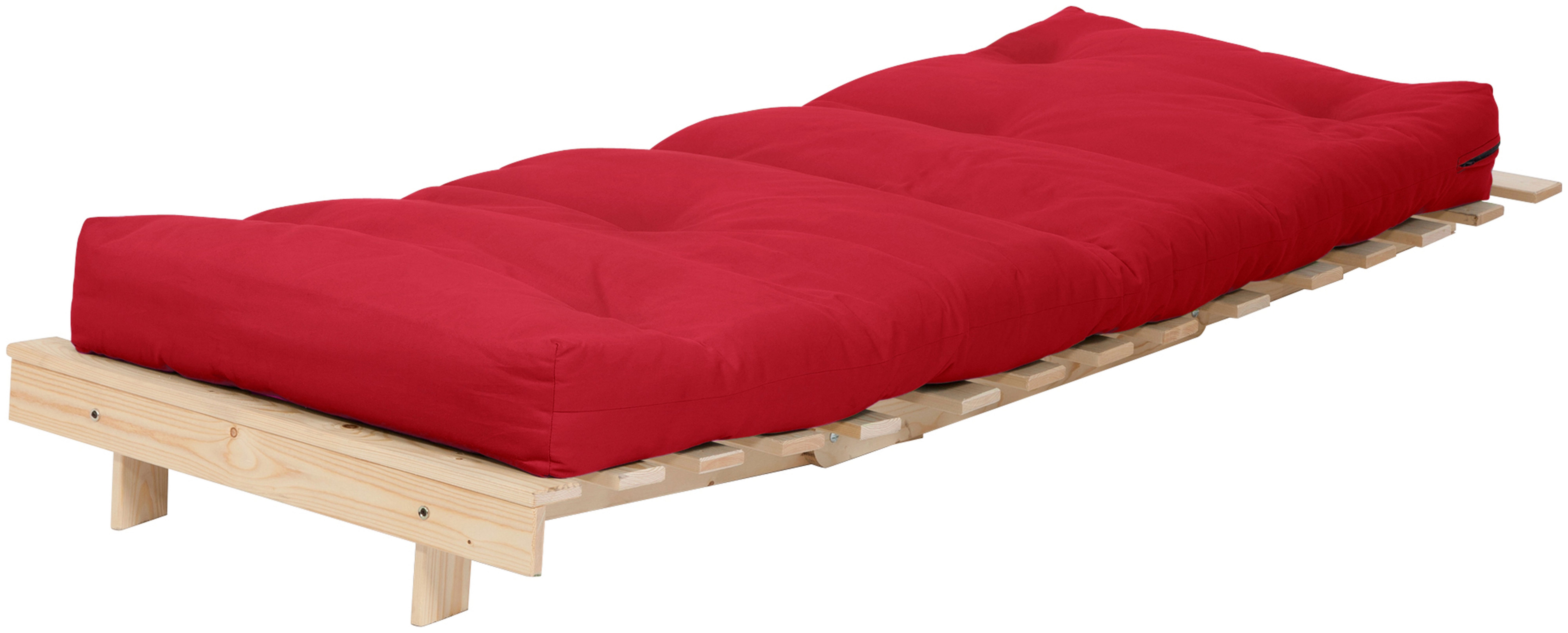 Argos Home Single Futon Sofa Bed with Mattress - Red