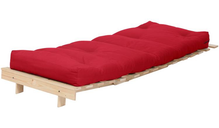 Buy Habitat Single Futon Sofa Bed with Mattress - Red ...