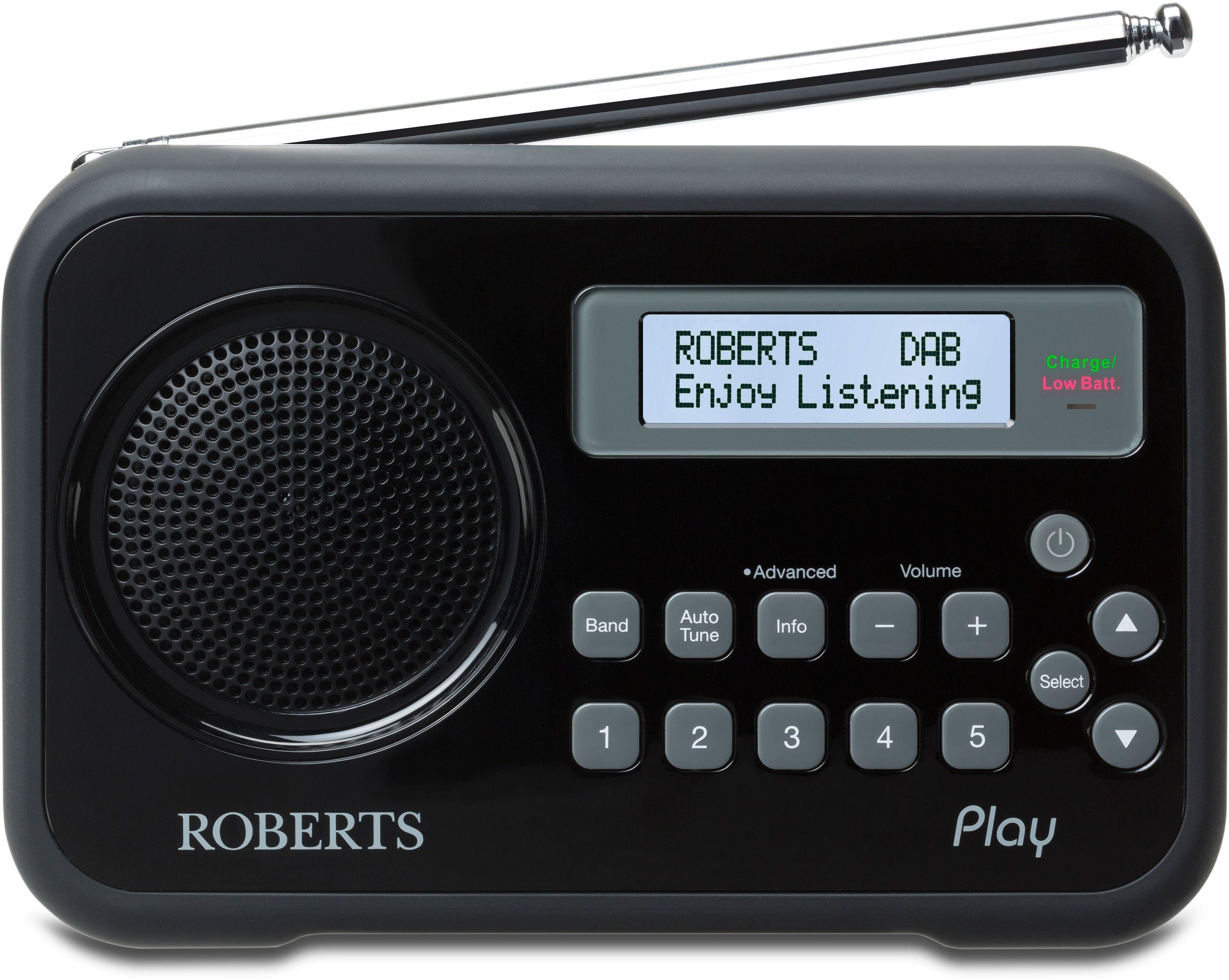 Roberts Radio Play Digital Radio - Black