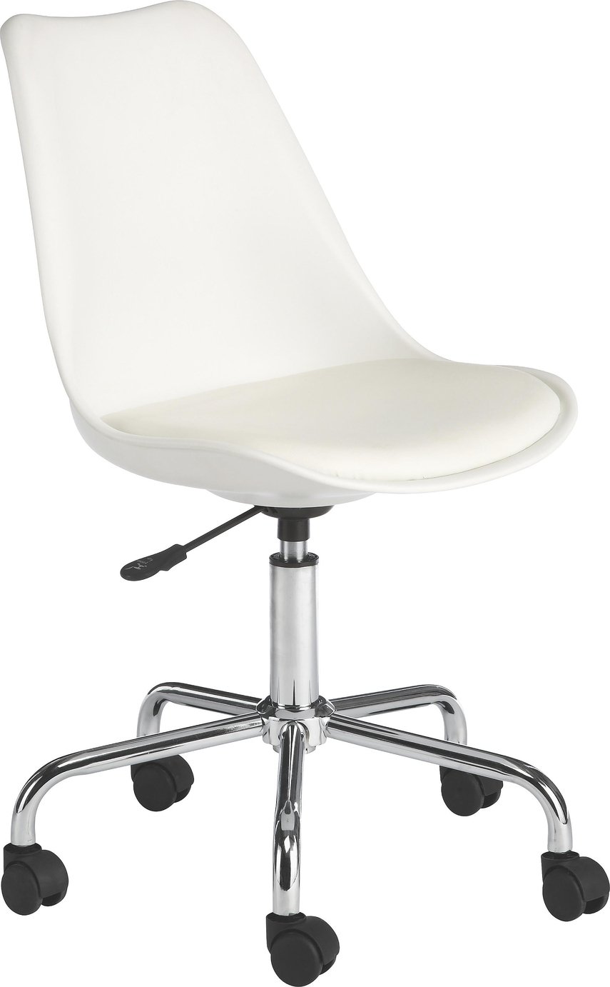 Habitat Ginnie Office Chair - White (3589425) | Argos Price Tracker