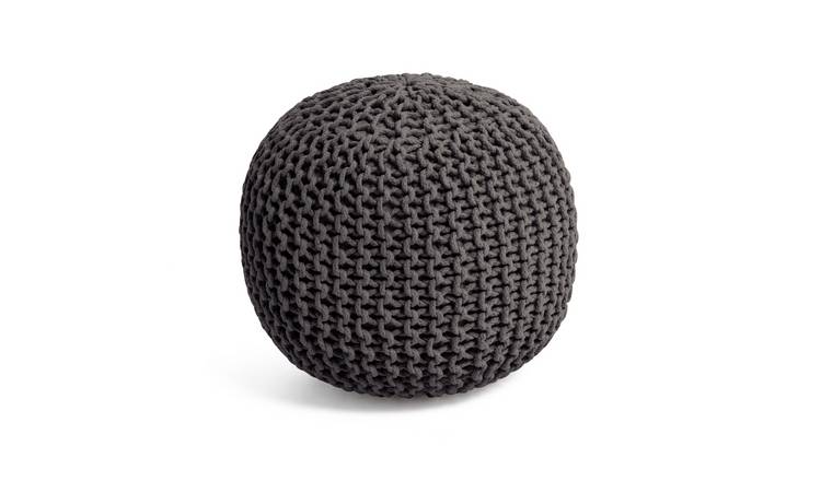 Knitted deals pouffe wilko