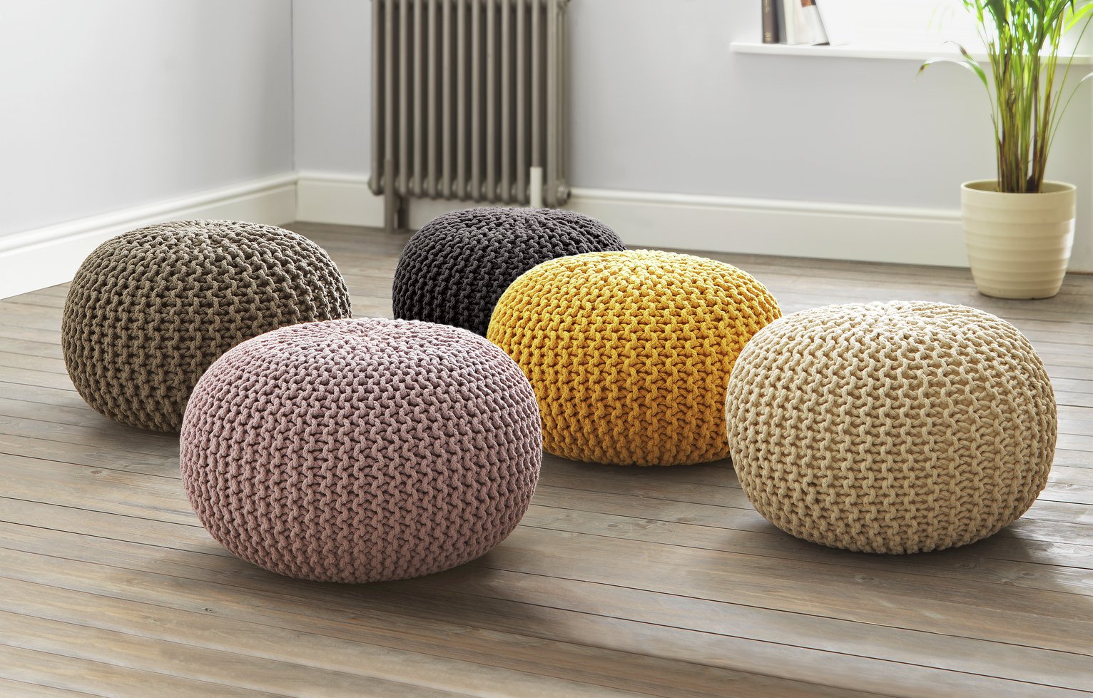 Argos Home Cotton Knitted Pod Footstool Reviews