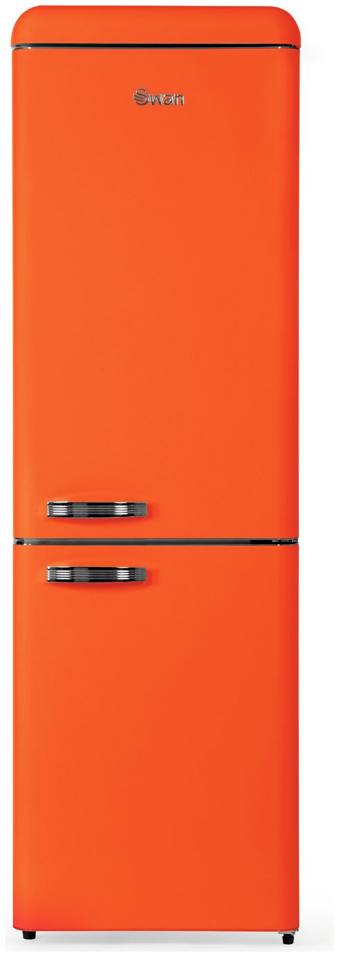 Swan SR11020ON Retro Tall Fridge Freezer - Orange