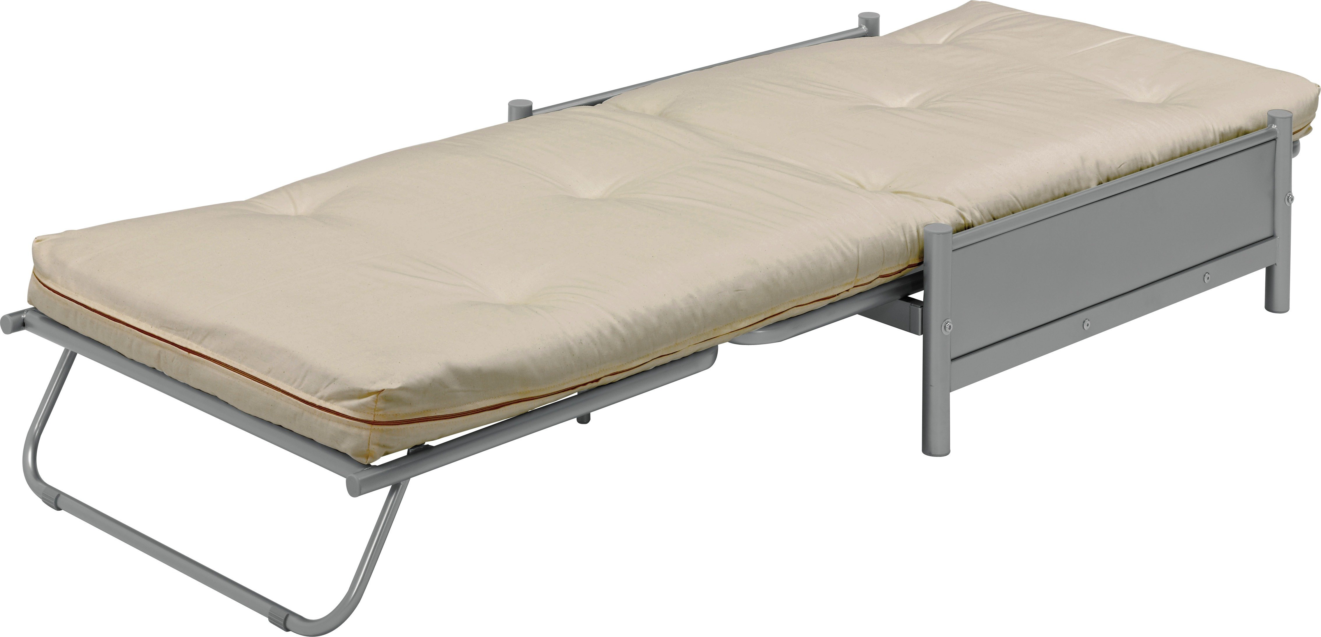 Argos Home Single Metal Futon Sofa Bed w/ Mattress