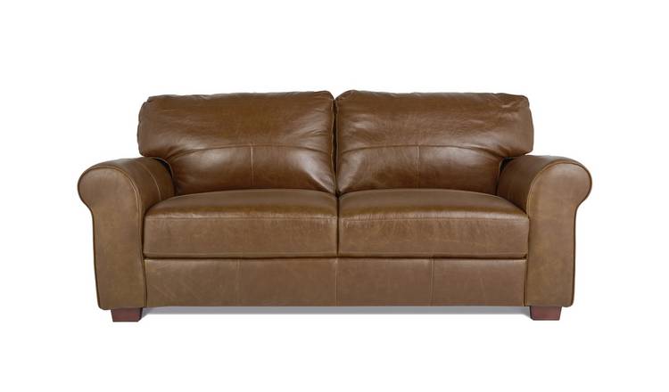 Buy Habitat Salisbury Leather 3 Seater Sofa Tan Sofas Argos