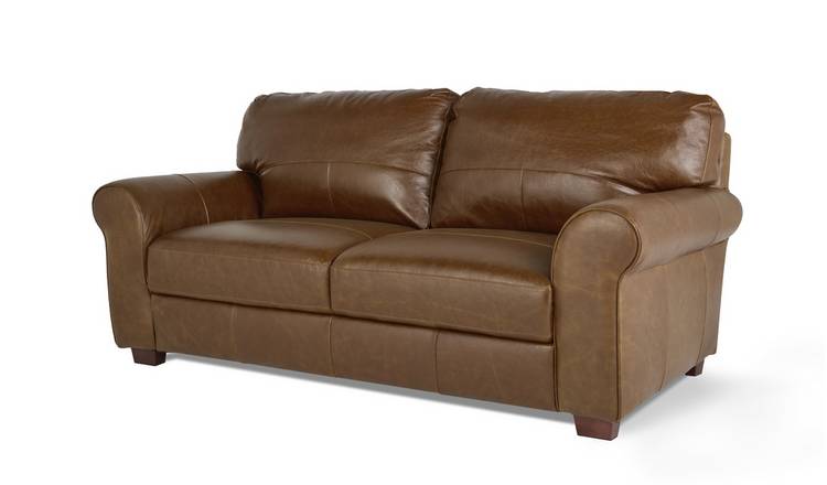 habitat leather sofa ebay