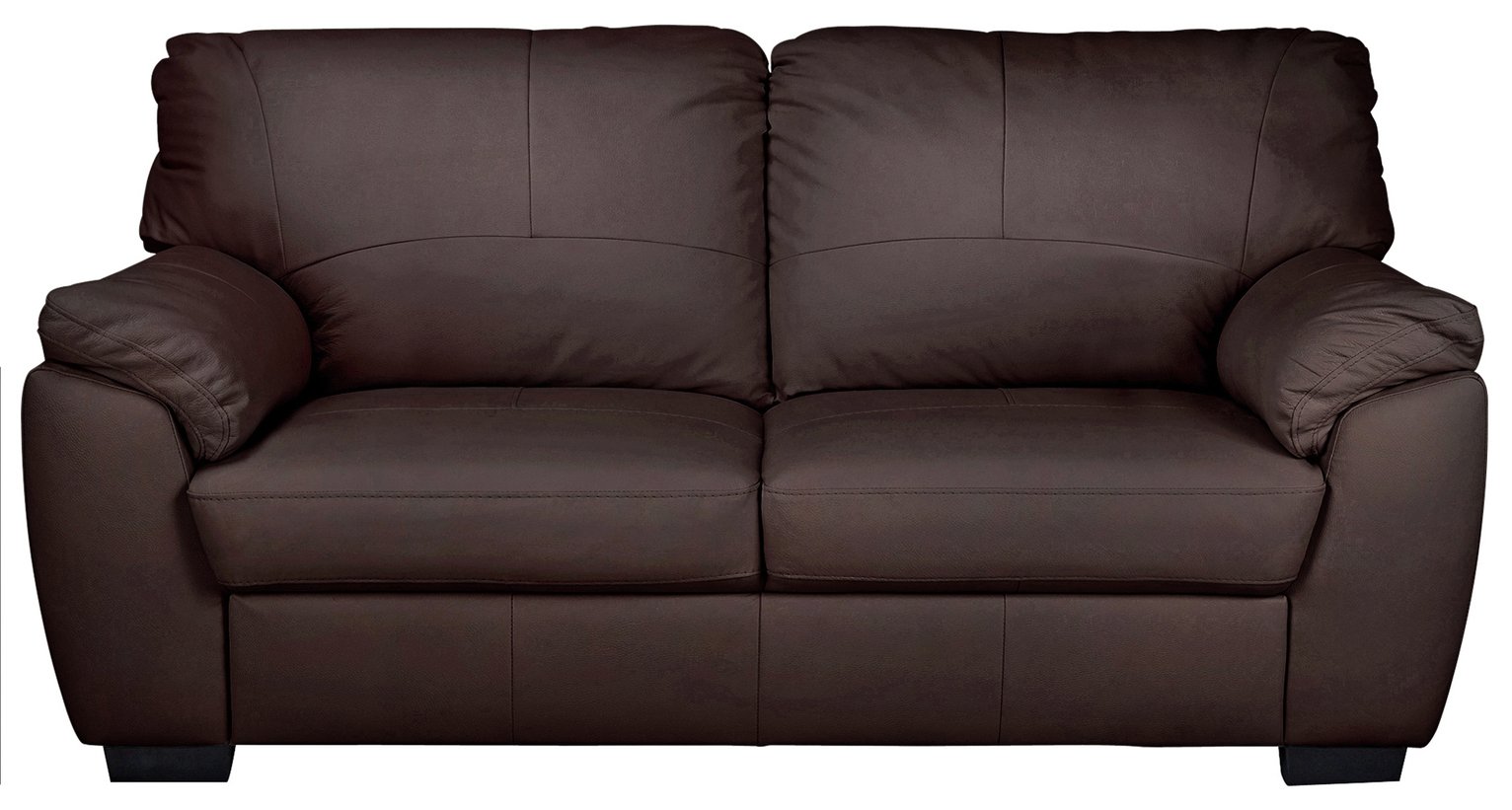 Argos Home Milano 3 Seater Leather Sofa - Chocolate