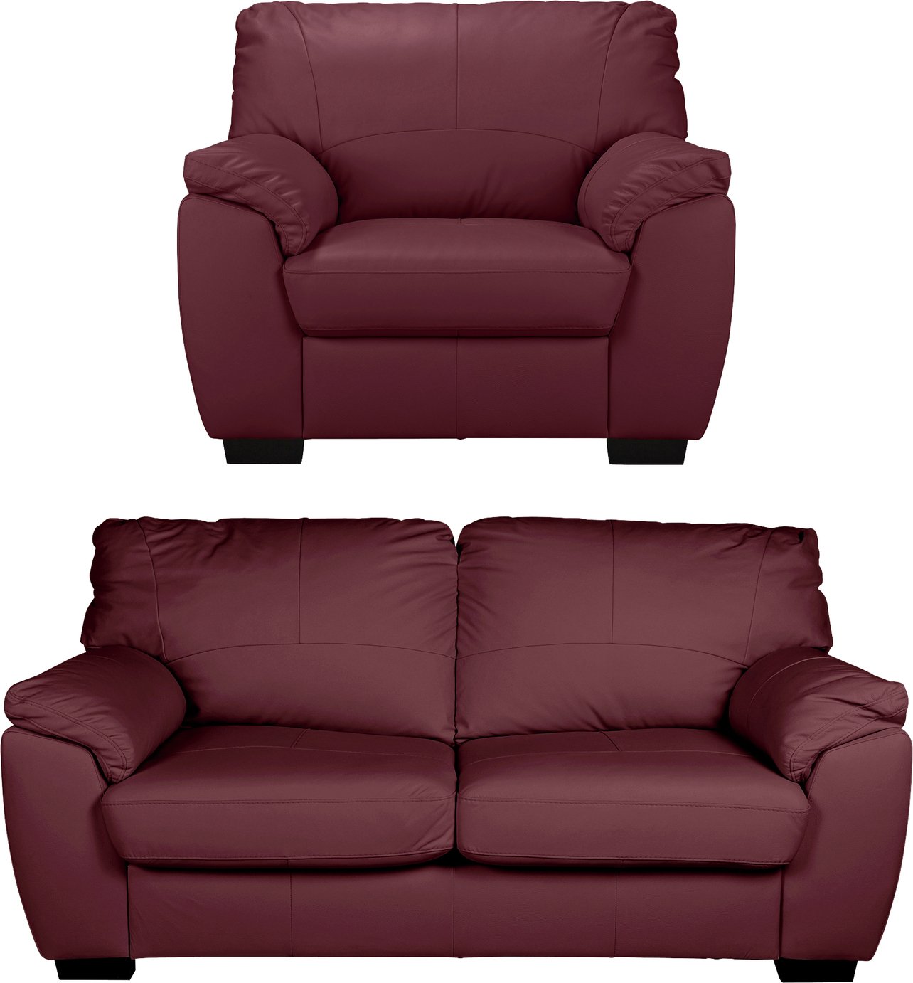 Argos Home Milano Leather Chair and 3 Seater Sofa Review