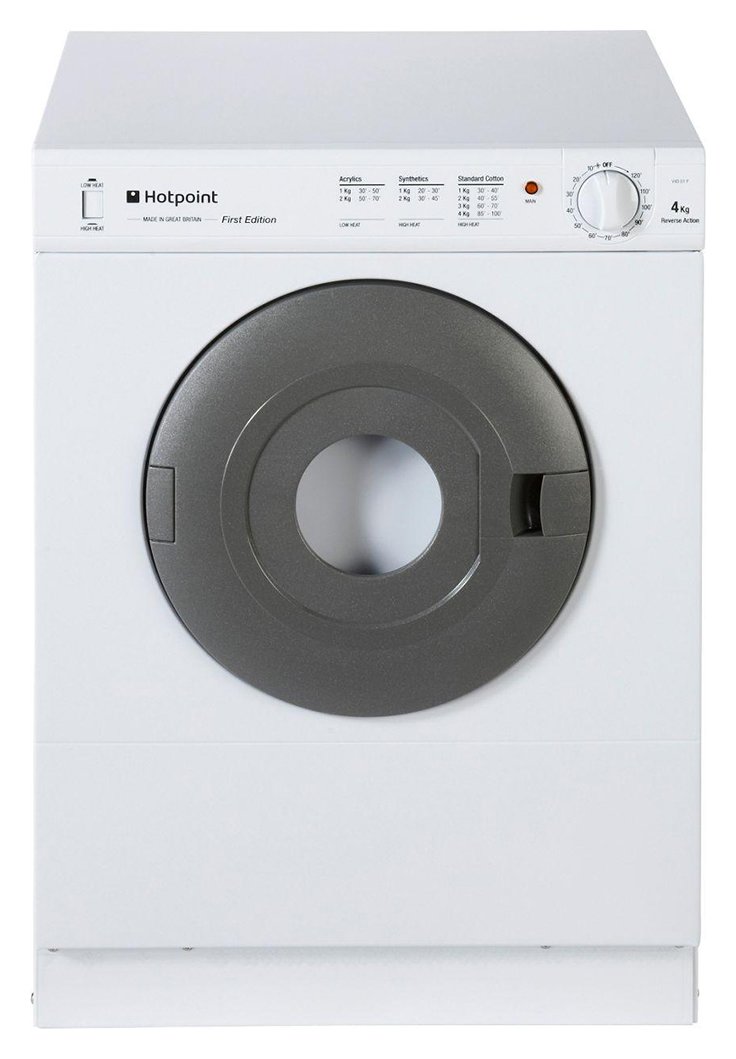 Hotpoint V4D01P 4KG Vented Tumble Dryer - White