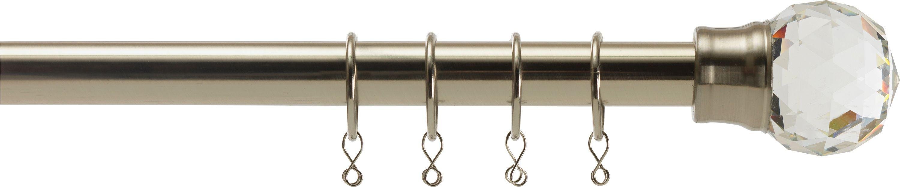 Argos Home Juliette Extendable Curtain Pole Set - Steel