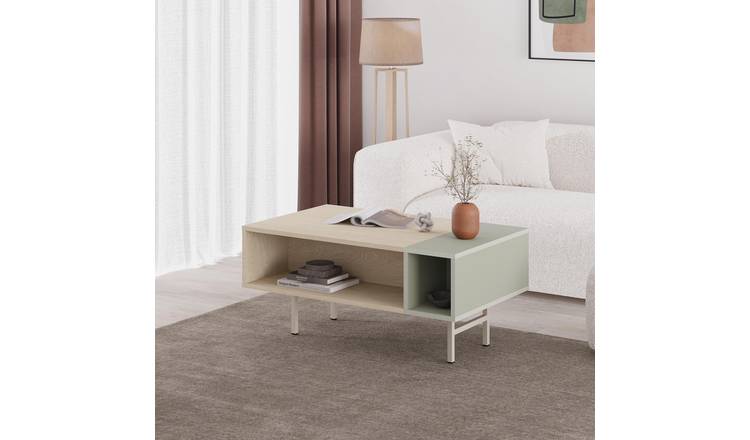 Decortie Mona Particleboard Coffee Table - Sage Green