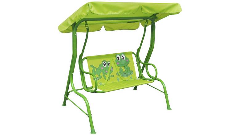 Walplus Steel Kids Swing Seat - Green - 115 x 75 x 110 cm