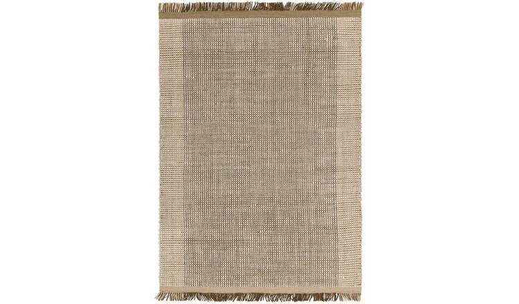 Mega Flooring Beige Handmade Geometric Rug - 120 x 170cm