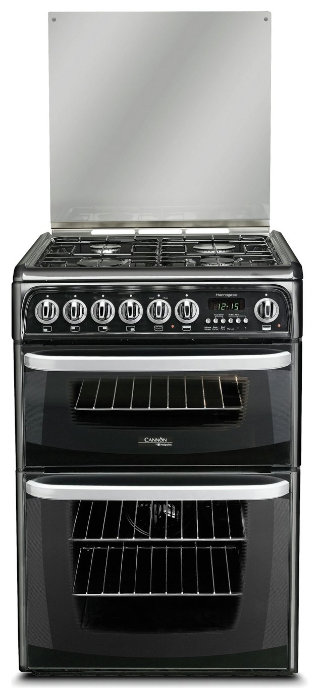 Hotpoint CH60DHKFS Dual Fuel Cooker - Black
