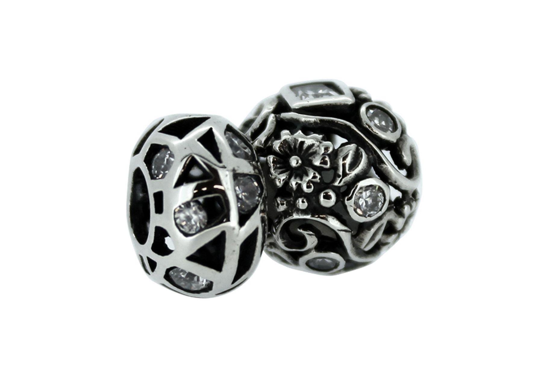 Link Up S.Silver Crystal Filigree Bead Charms review