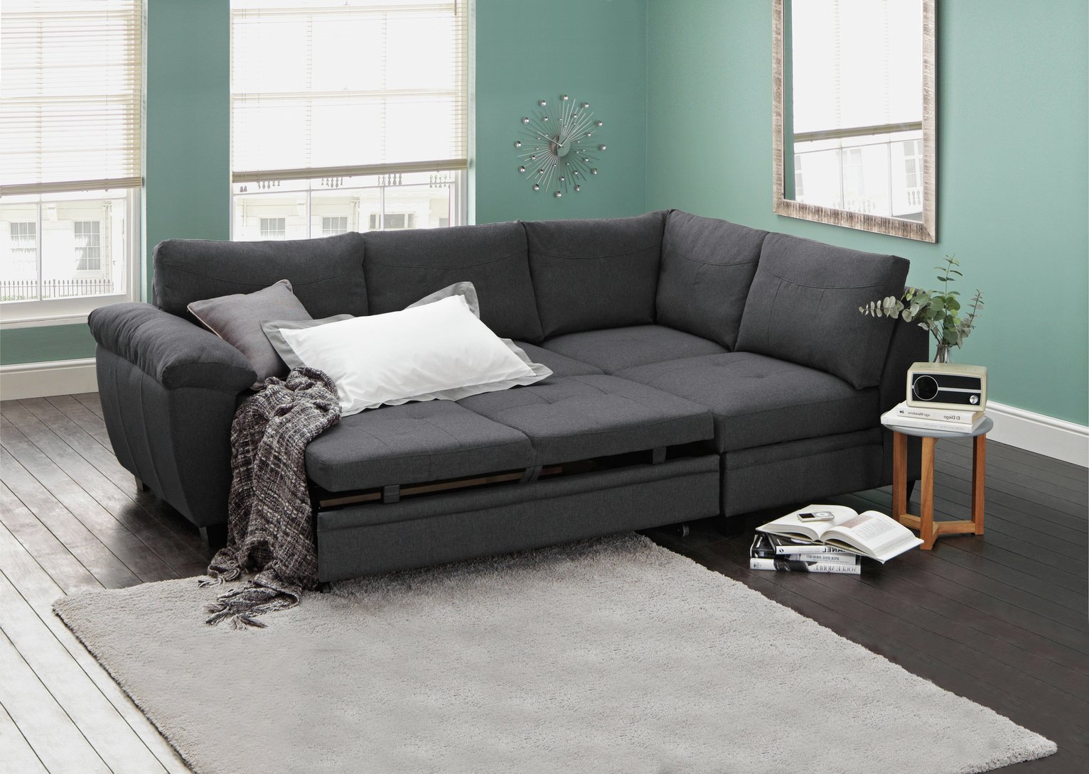 Argos Home Fernando Right Corner Fabric Sofa Bed Review