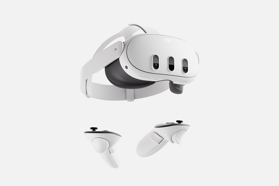 Meta Quest 3 128GB All-In-One Mixed Reality Headset.