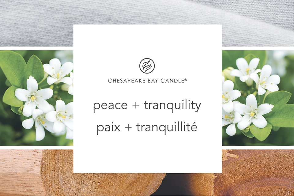 Collage of white flowers, wood logs and cloth indicating peace and tranquillity.